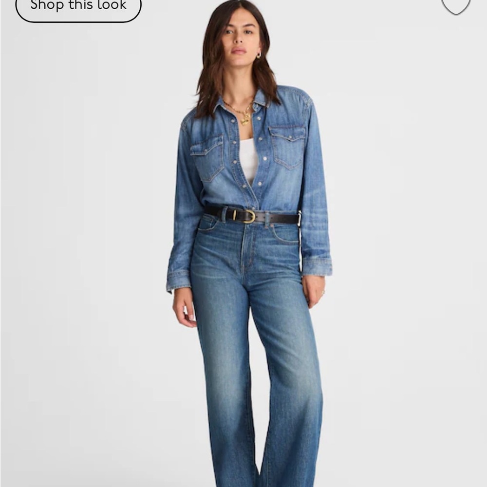 Madewell The Perfect Vintage wide leg Jeans